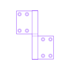 Buildings Door Hinges Flag Door Hinge Craft Design Svg File, Free Vectors File
